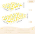 Mazeann Summer 52" 28" 9" Cute Banana Crib Sheets Soft Breathable Fitted Cotton Baby Crib Sheets Mattress Cover