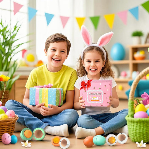 Sets WHOHOLL Wooden Easter Play Eggs Toy, Play Food for Kids Kitchen, Sturdy Wood Eggs with Magnetic Separable Yolk