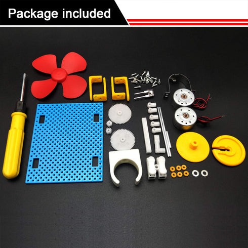 EUDAX DIY Dynamo Lantern, Hand Cranked Power Generator, Educational STEM Building Toy, Light Bulb Science Kit for Kids