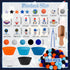 236pcs Space Sensory Bin Filler Fine Motor Toys Astronaut Spaceship Sensory Bin Items Astronauts Saturn Moon Mars Earth