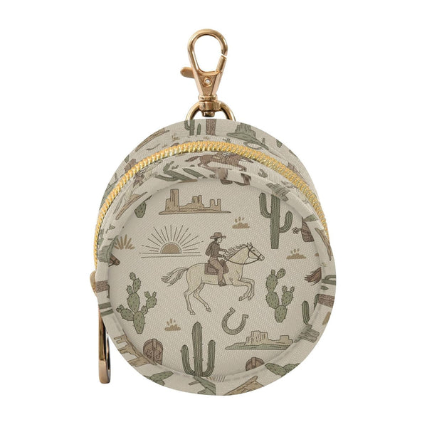 Lxqimora Western Cowboy Boots Beige Print Pacifier Case for Travel Clip-On Pacifier Holder