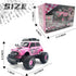 10Leccion Remote Control Car for Girls, Pink RC Truck with Two Rechargeable Batteries, Toys for Ages 3-8 Birthday Ideas