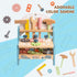 Set 3 4 5 ROBUD Mini Wooden Play Tool Workbench for Kids Toddlers - Montessori Toys for Years Old Boys Girls