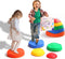 makarci 5pcs Stepping Stones for Kids, Non-Slip Plastic Balance Stones, Sensory Play Equipment for Age 3-8 Years