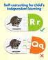 36pcs 3 4 5 Coogam Learning Alphabet Matching Game, Self-Correcting Sight Words Letter Number Cards, Fine Motor