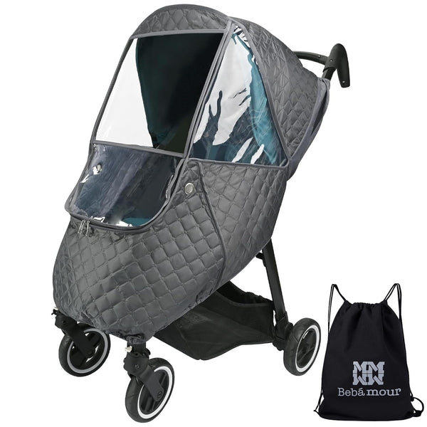 Bebamour Stroller Rain Cover,Universal Stroller Accessory,Waterproof,Windproof Protection,Protect from Dust Snow,Baby Travel Weather