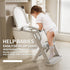 CheerKid Toddler Potty Training Toilet Seat-Alongside Foldable Potty Train Chair Adapter, Potty Seats with Steps Ladder