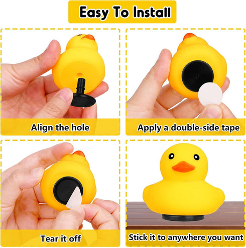 20 Pcs Duck Holder - 2024 Upgraded Air Vents for Car Dash, Dual Buckle Anti-Slip Rubber Duck Plug (Excluding Duck)