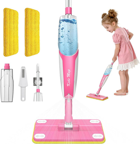 Bluocean Kids Spray Mop - 30 Inch, 420ml Large Water Tank, Effective Cleaning