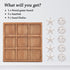 NIKKY HOME Beach Tic Tac Toe Wood Board Travel Game for Fun, 8.97 by 8.97-in Distressed White