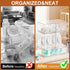 Rolheit 5 Pack Countertop, Baby Bottle Organizer - Stackable Clear Drawers with Labels, Baby Storage Solution Container