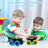 M SANMERSEN 2 Pack Monster Truck Toys, 360° Rotating for Boys and Girls Ages 3-5 - Toddler Car Gifts