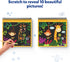 Skillmatics Magical Scratch Art Book for Kids - Animals, DIY Activity & Stickers, Gifts for Toddlers, Ages 3-8