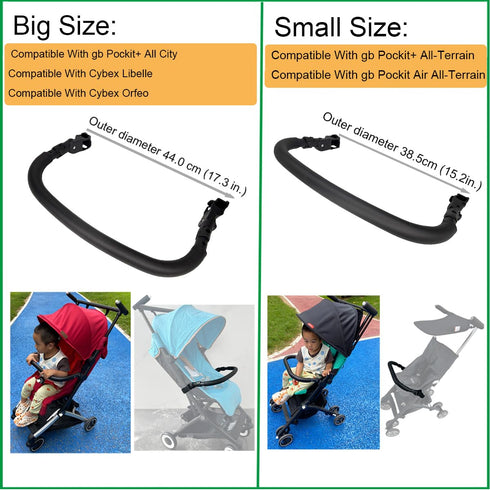 Feliliber Baby Stroller Accessories Bumper Bar, Crossbar Compatible with gb Pockit+ All City, All-Terrain, Cybex