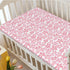Ruby,52 x28 Cherry Blossom Themed Fitted Crib Sheet,Toddler Bed Mattress Sheets - Crib Mattress Sheet or Toddler Bed