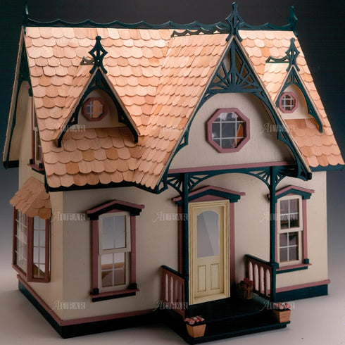 AUEAR 1:12 Dollhouse Miniature Furniture Unpainted Wooden Doors for DIY Scene Craft (2 Panel Style A)