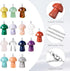 15 Pcs Heart Pendant Mushroom Crystal Necklace, Star Stone Necklaces for Valentine's Day Gifts