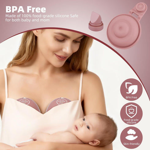 Kearnybo Momcozy M9 4pcs 8pcs 4pcs Replacement Parts Kit for Wearable Breast Pump Includes Breastmilk Container