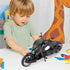 BDTCTK 1:12 Compatible Travertson V-rex Motorcycle Toy Car, Model Car Gift for Adults and Kids (Black)