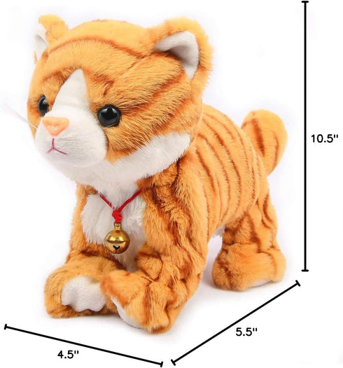 Smalody Interactive Plush Toys, Novelty Sound Control Electronic Cat Electronic Pets Robot Cat Gift for Children