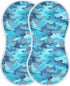 decor gift 4 Pack 22x11in Cotton Muslin Burp Cloth Breathable Blue Camouflage Milk Spit Up Cloth for Unisex Newborns