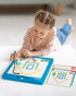 3 4 5 6 Coogam Magnetic Drawing Board, Large Magnet Doodle Board with Pen and Dot Beads, Color Shape Pattern Art Pad