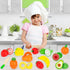 Set 1-3, 1 2 3 ATOYUS Wooden Play Food Toys for Toddlers Kids Toy Play Kitchen Accessories, Cutting Fruits Pretend Food