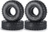 MOHERO 4PCS 1.0" Mud Grappler Rubber Tyre 62 * 22MM for Axial SCX24 90081 AXI00001 002 004 005 006 RC Crawler Car (A