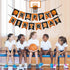 Basketball Happy Birthday Banner, Slam Dunk Party Decoration Supplies for Kids Teenagers B-day Photo Prop
