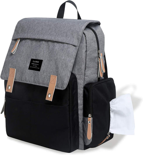 Mummy Diaper Bag Backpack - Durable Maternity Baby Nappy Casual Shoulder Bag for Travel