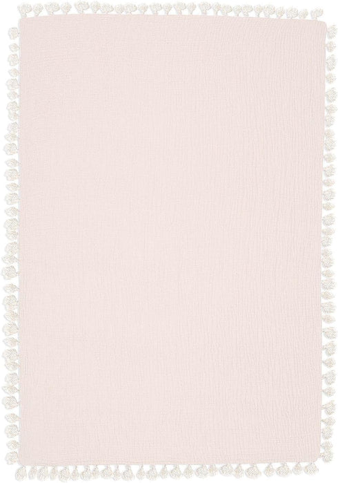 Crane Baby Muslin Swaddle Blanket - Soft Cotton Lightweight Nursery and Stroller Blanket for Baby Boys & Girls, Desert