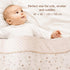 40x40 Inch-Constellation Baby Blanket with Dotted Double Layers Muslin Soft Swaddle Blanket Cotton Neutral Receiving