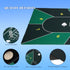 YOMEYOT 70"x35" 10 Poker Table Top Mat Blackjack Poker Mat with Non Slip Rubber Backing and Carry Bag for Home Poker