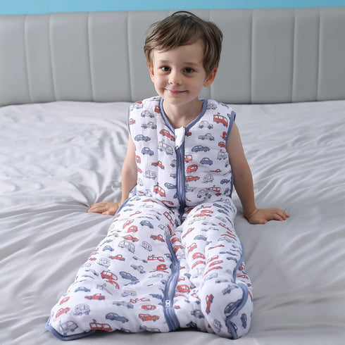 2.5 70% 30% 2.5 2Way (2-4T) TADO MUSLIN Toddler Sleep Sack TOG, Rayon from Bamboo and Cotton Baby Wearable Blanket