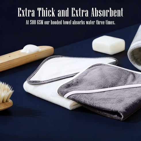 2 Pack 30x30 Inch) Baby Bath Towel - Rayon Made from Bamboo, Ultra Soft Hooded Towels for Babies,Toddler,Infant