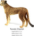 Playset 2-Piece FUNSHOWCASE African Jungle Animals Toy Cheetahs Figure Realistic Plastic Figurine Lot