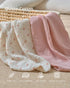 2 Pack(Pink Blissful Diary Muslin Bassinet Sheets for Baby Girls Boys, Boho Soft Cotton Fitted for Oval Hourglass