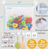 Bath Toy Net 18”x16” - Kids Bath Tub Toy Holder, Mesh Bag for Bath Toys, Baby Bathtub Toy Storage Organizer, Large Bathroom Bucket Bin - Toddler Shower Caddy Hanging Basket + 2 Suction Cups & 2 Hooks by slonser