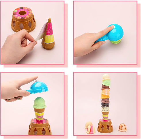 BigOtters Sweet Treats Ice Cream Tower Game