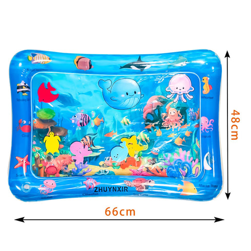 ZHUYNXIR (27.5x20 Infant Play mat, Inflatable Play Mat Water Cushion Baby Water mat, Fun Early Development Activity