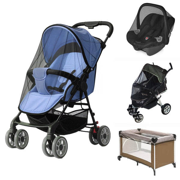 South to East Mosquito Net for Stroller with Drawstring, Baby Bug Netting