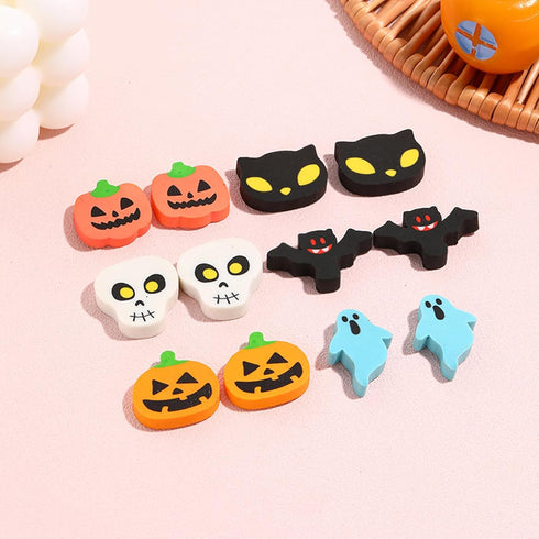 ZAKVOOR 96 Pcs Halloween Erasers Bulk for Kids, Pumpkin Ghost Bat Pencil Erasers, Party Favor, Gift Filling, Home