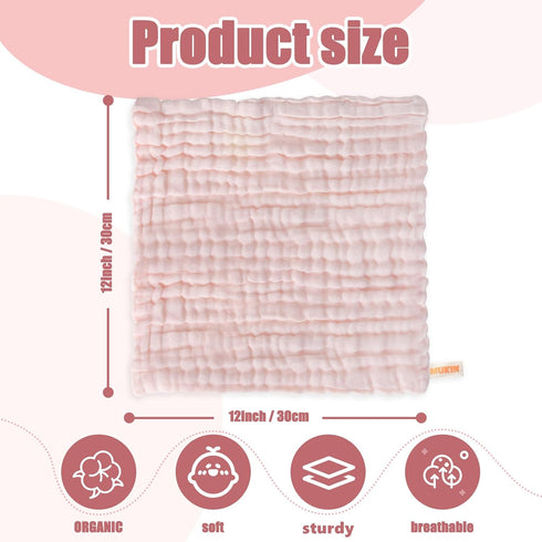 Set MUKIN Baby Washcloths, Burp Cloths & Bath Towels