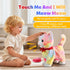 Marsjoy Set Rainbow Walking Cat Toy for Kids Kitty Toys for Girls Kitten that Talking Meows Singing Dancing Repeat What