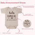 Bodysuit,0-3 Hola Familia Nos Vemos Pronto Pregnancy Reveal Infant Months Baby Announcement Onesie