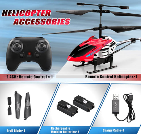 3.5 Dolanus RC Helicopters - Remote Control Helicopter Toys: One Key Take-Off/Landing, Automatic Altitude Hold, LED