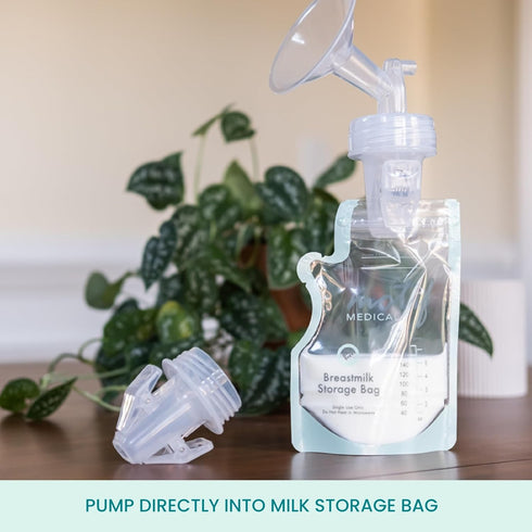 S1 S2 3-Step (Set 2) Motif Medical Pump-to-Bag Electric Breast Pump Adapter -Compatible w/Spectra & Breast Pump - Pump