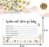 Giftideaworkshop 50 Woodland Baby Shower Wishes and Advice Cards for Mom-to-Be, 4X6 inch