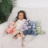 Apricot Lamb Toys Plush Corduroy Rabbit, 8.5 Inches, Soft Cuddly Stuffed Animal Perfect for Children.