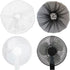 2 Pack 16" Washable Fan Cover, Dustproof Pedestal Fan Mesh Cover, Protects Kids' Fingers, Perfect for Parents of